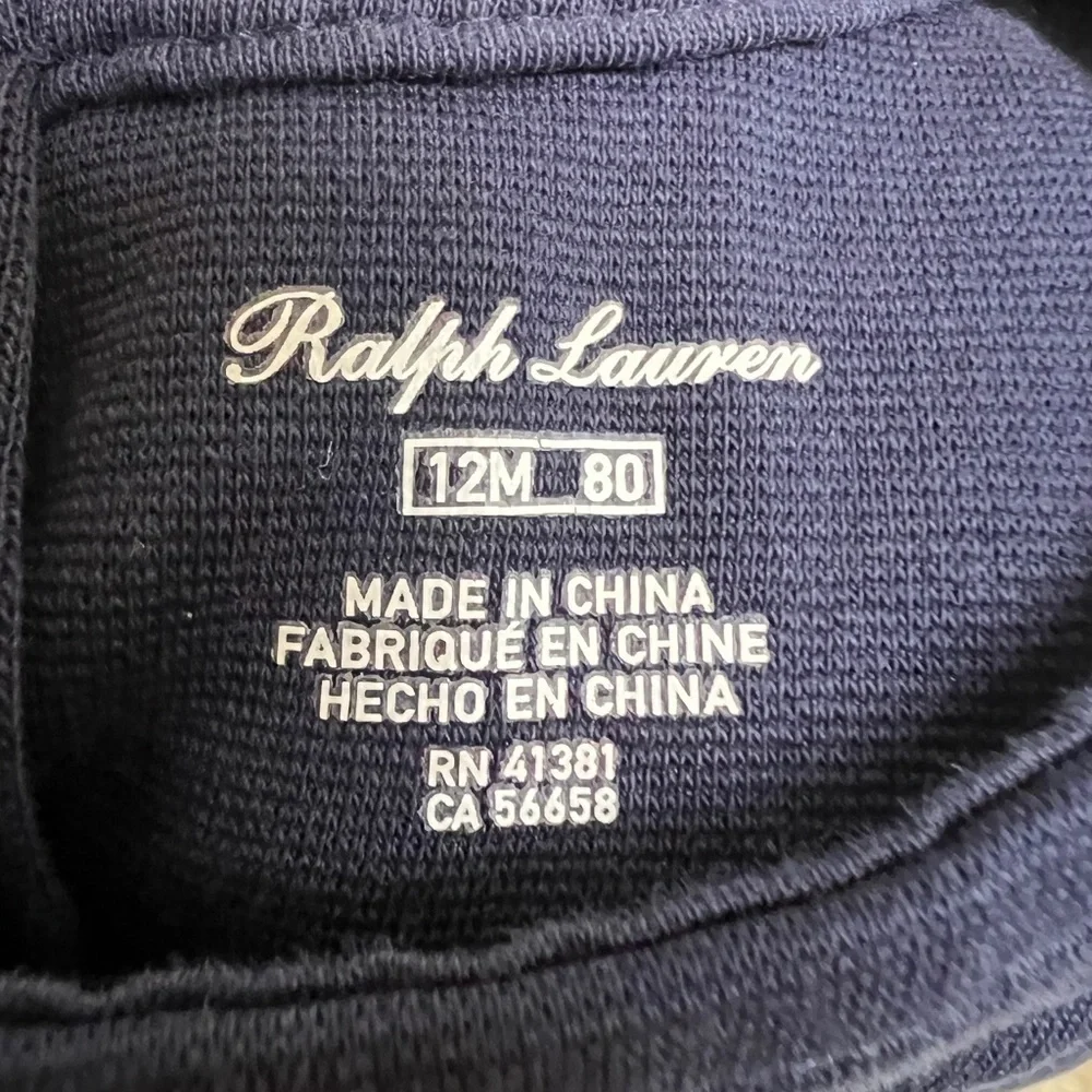 NWOT Ralph Lauren 12M Navy Blue Girls Tank Top Formal Dress